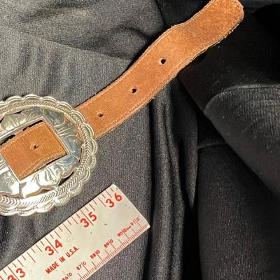 Brighton Silver Plate Concho Belt