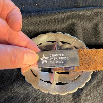 Brighton Silver Plate Concho Belt