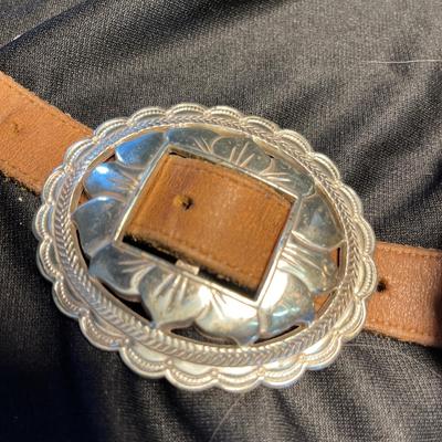 Brighton Silver Plate Concho Belt