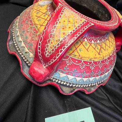 Native American 3 handled vase