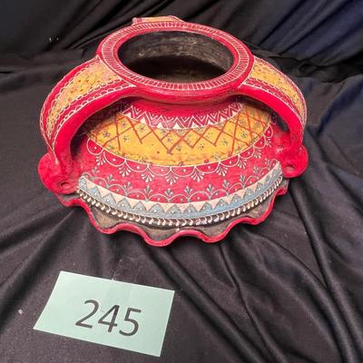 Native American 3 handled vase