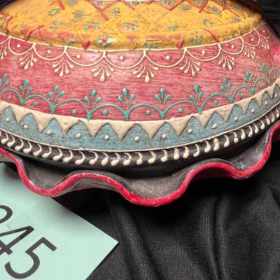 Native American 3 handled vase