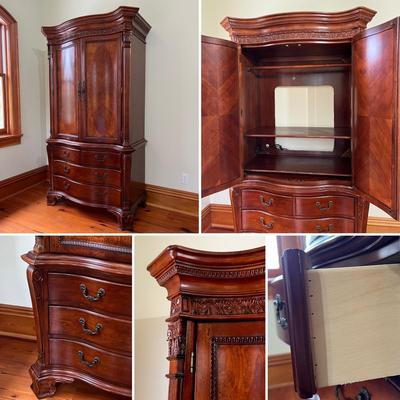 Six (6) Piece Mahogany Inlaid King Bedroom Suite ~ *Read Details
