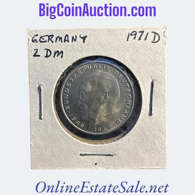 1971-D GERMANY 2 DEUTSCHMARK