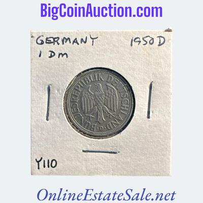 1950-D GERMANY 1 DEUTSCHMARK