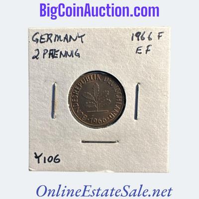 1966-F GERMANY 2 PFENNIG