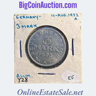 1922-A GERMANY 3 MARK