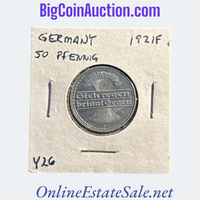 1921F GERMANY 50 PFENNIG