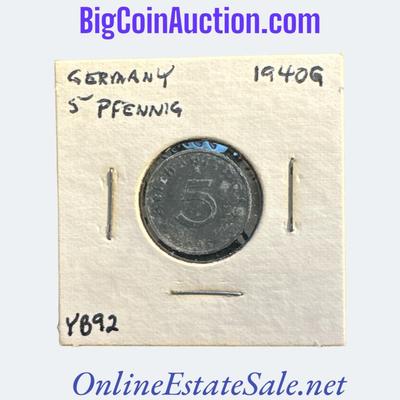 1940G GERMANY (NAZI) 5 PFENNIG