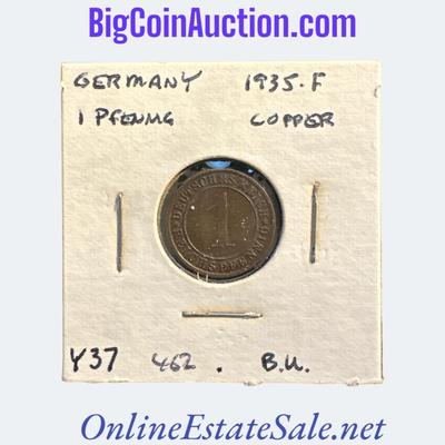 1935-F GERMANY 1 PFENNIG