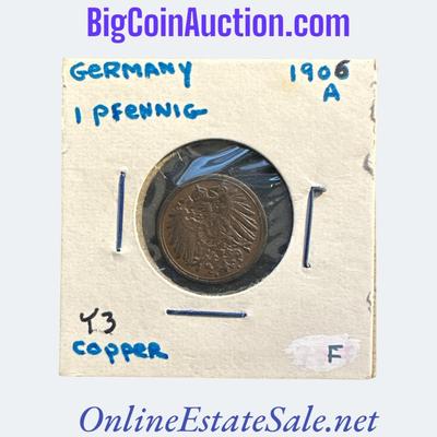 1906 A GERMANY 1 PFENNIG