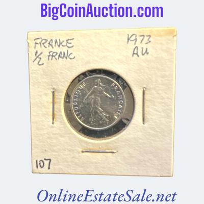 1973 FRANCE 1/2 FRANC