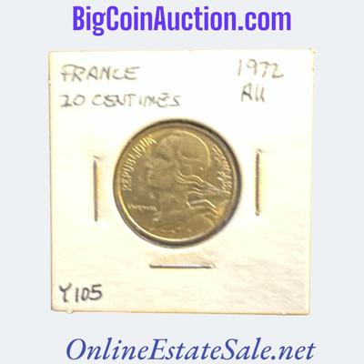 1972 FRANCE 20 CENTIMES