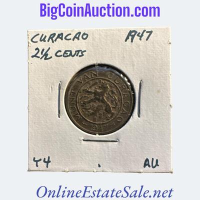 1947 CURAÃ‡AO 2 1/2 CENTS