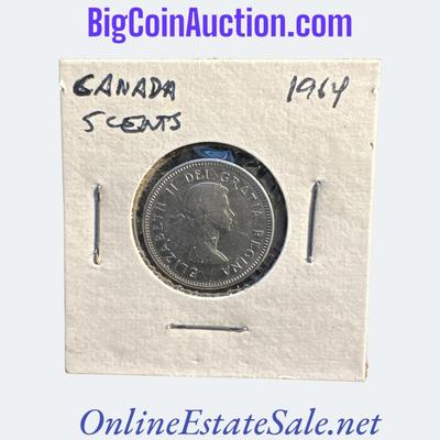 1964 CANADA 5 CENTS