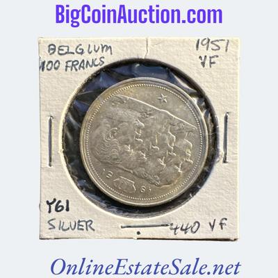 1951 BELGIUM 100 FRANCS