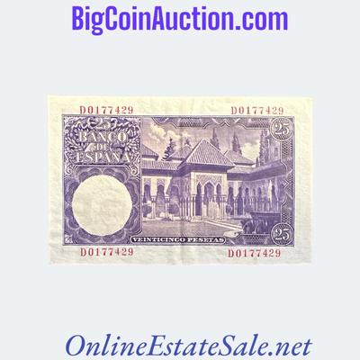 1954 SPAIN 25 PESETAS