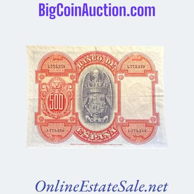 1927 SPAIN 500 PESETAS