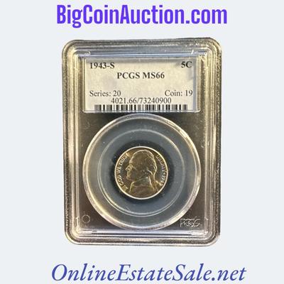 1943-S SILVER WAR NICKEL