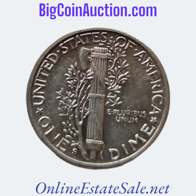 1942-s LgS MERCURY 10c
