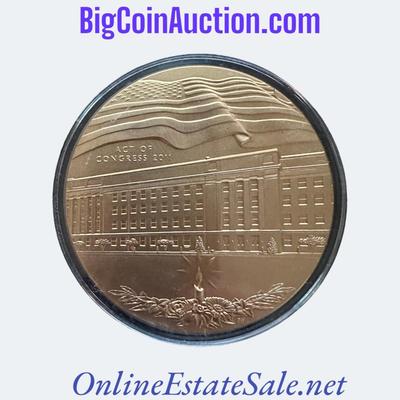 FLIGHT 77/PENTAGON SEPTEMBER 11, 2001 COMMEMORATIVE BRASS ROUND