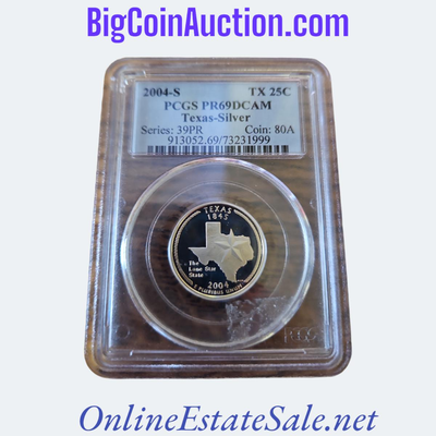 2004-S TX 25C TEXAS SILVER