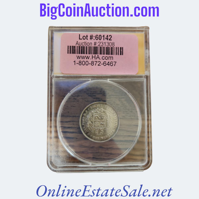 1880 PERU CLEANED COIN