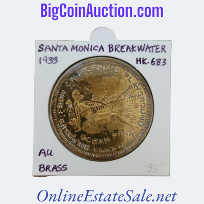 1933 SANTA MONICA BREAKWATER COIN