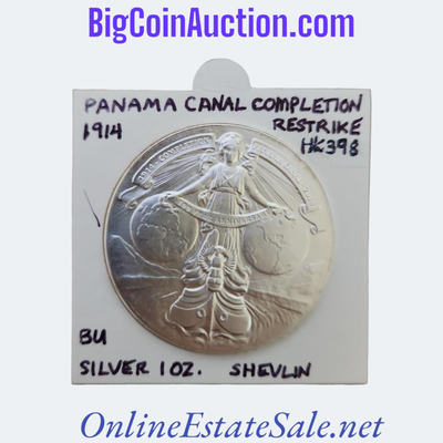 1914 SILVER PANAMA CANAL COMPLETION COIN