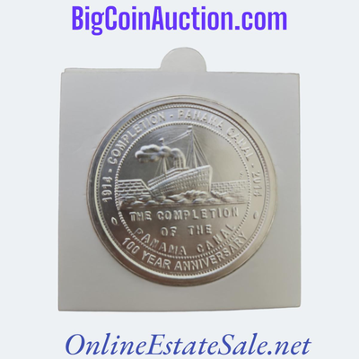 1914 SILVER PANAMA CANAL COMPLETION COIN