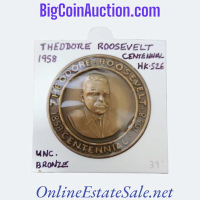 1958 THEODORE ROOSEVELT COIN