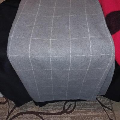 NICE VINTAGE FARIBO WOOL BLANKET AND OTHER WOOL BLANKET