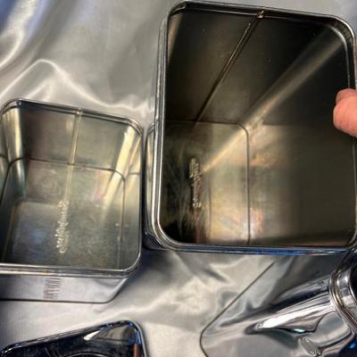 50s Chrome Canister set