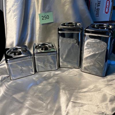 50s Chrome Canister set