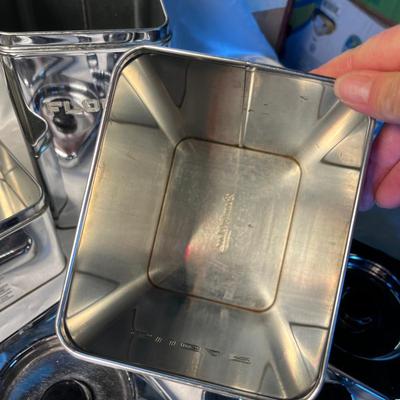 50s Chrome Canister set