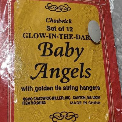 Vintage Chadwick set of 12 Baby Angels GLOW IN THE DARK New in the package