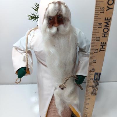 Santa Clause figure free standing with long beard