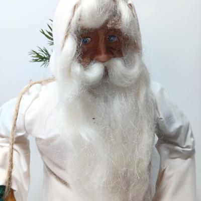 Santa Clause figure free standing with long beard