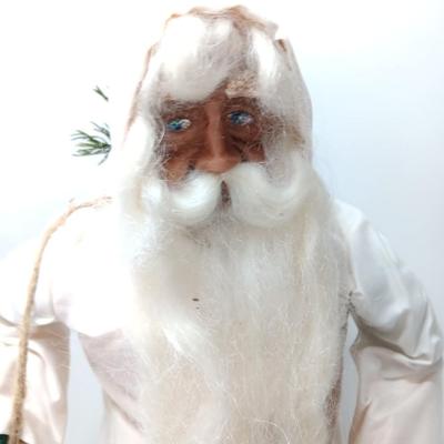 Santa Clause figure free standing with long beard