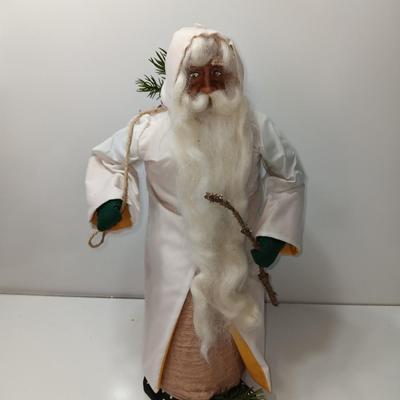 Santa Clause figure free standing with long beard