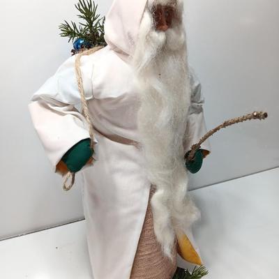 Santa Clause figure free standing with long beard