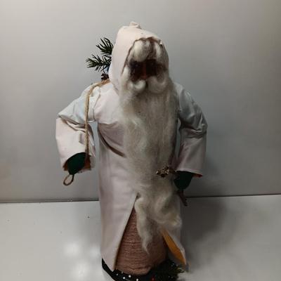 Santa Clause figure free standing with long beard