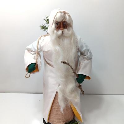 Santa Clause figure free standing with long beard