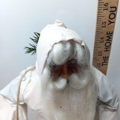 Santa Clause figure free standing with long beard