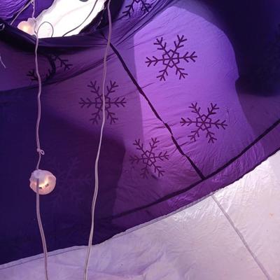 2003 8ft Gemmy Purple Polar Bear Airblown Inflatable