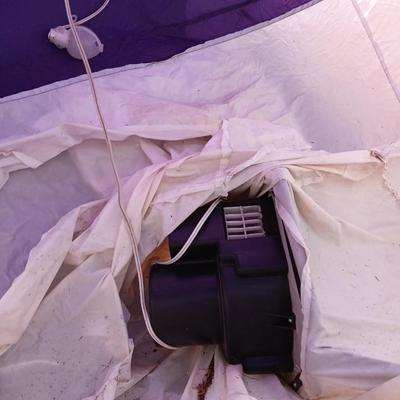 2003 8ft Gemmy Purple Polar Bear Airblown Inflatable