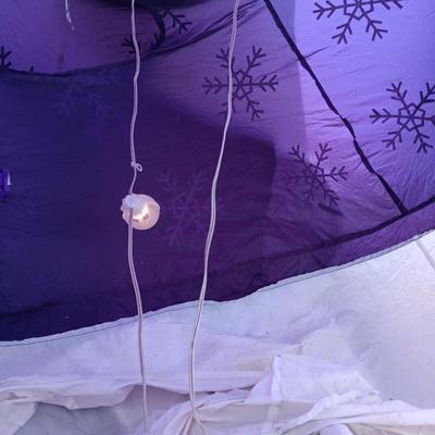 2003 8ft Gemmy Purple Polar Bear Airblown Inflatable