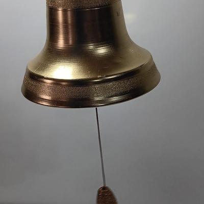 Vintage metal Gold musical bell pull string
