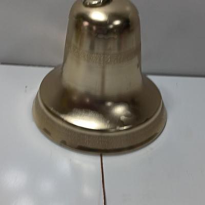 Vintage metal Gold musical bell pull string