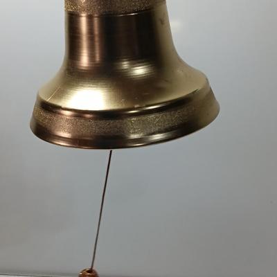 Vintage metal Gold musical bell pull string